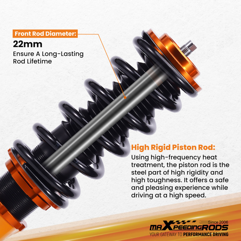 Compatible for Holden Commodore VT VX VY VZ Coilovers Coil Shock 2x Front Coilover Strut Lowering Kit