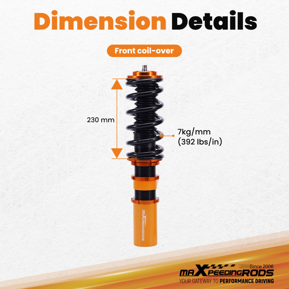 Compatible for Holden Commodore VT VX VY VZ Coilovers Coil Shock 2x Front Coilover Strut Lowering Kit