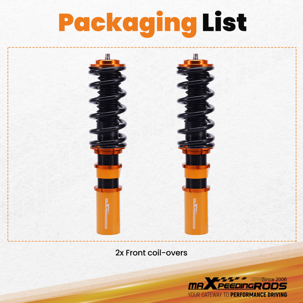 Compatible for Holden Commodore VT VX VY VZ Coilovers Coil Shock 2x Front Coilover Strut Lowering Kit