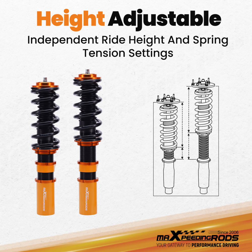 Compatible for Holden Commodore VT VX VY VZ Coilovers Coil Shock 2x Front Coilover Strut Lowering Kit
