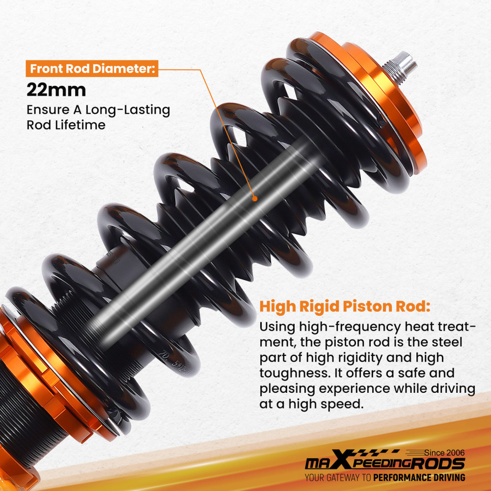 Compatible for Holden VY VZ VZ VT Commodore Statesman WH WL WK 99-07 Racing Coilover Shocks Lowering Kit