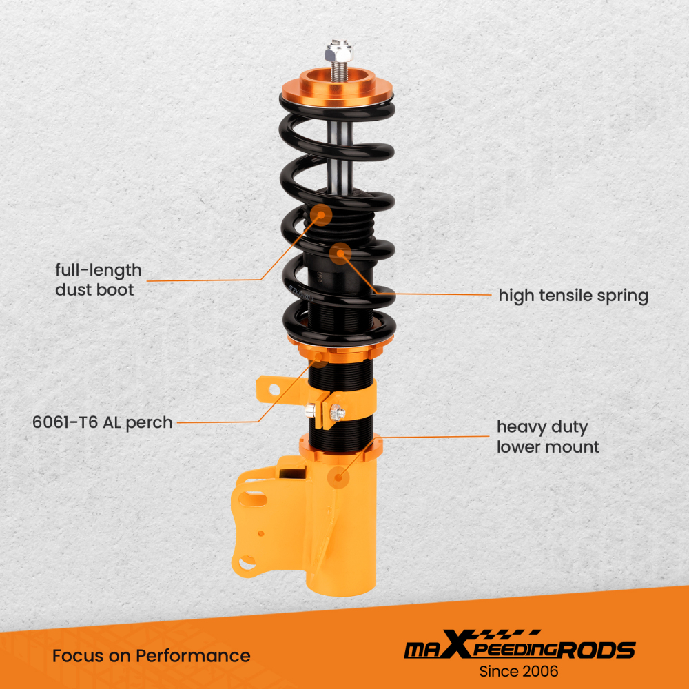 Adjustable Height Coilover Kit compatible for Holden Commodore VE Sedan Wagon Ute 06-18 Lowering Kit