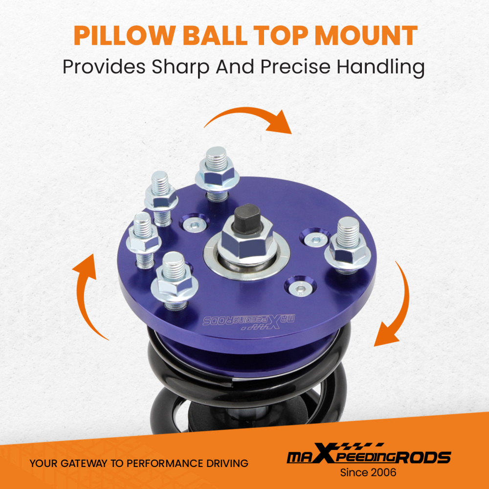 Compatible for Honda Accord 03-07 compatible for Honda Accord VII 4-door sedan CM4/CM5/CM6 2003-2007 Coilover Kit Lowering Kit