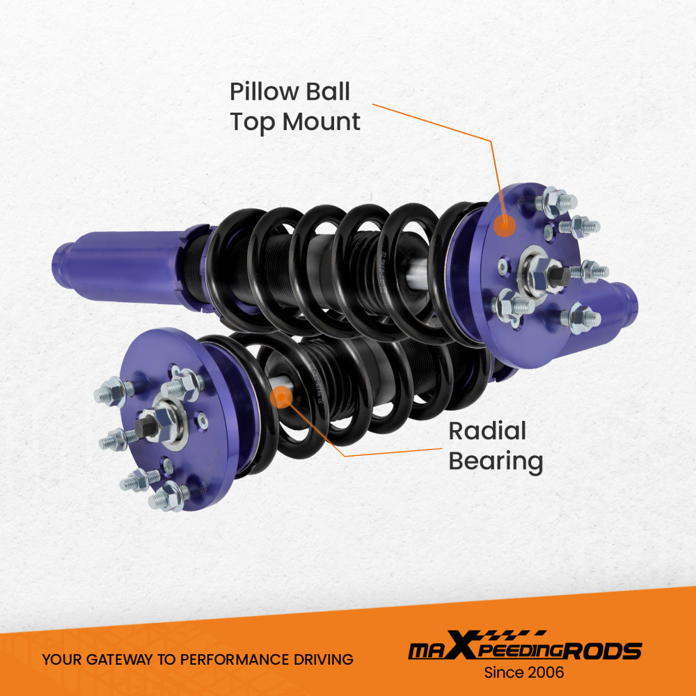 Compatible for Honda Accord 03-07 compatible for Honda Accord VII 4-door sedan CM4/CM5/CM6 2003-2007 Coilover Kit Lowering Kit