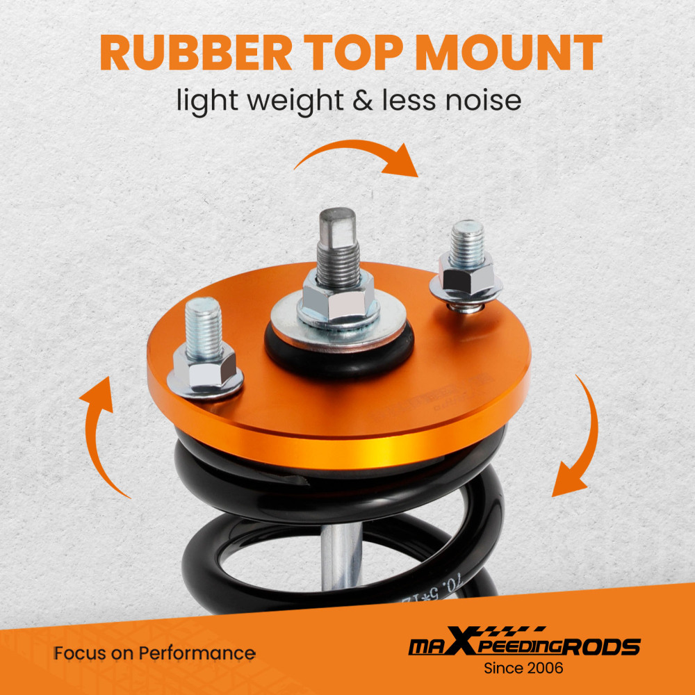 Height Adjutable Coilover Coil Suspension Spring compatible for Honda Accord 2003-2007 lowering kit