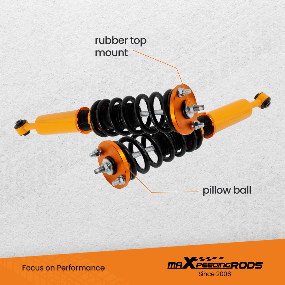 Height Adjutable Coilover Coil Suspension Spring compatible for Honda Accord 2003-2007 lowering kit