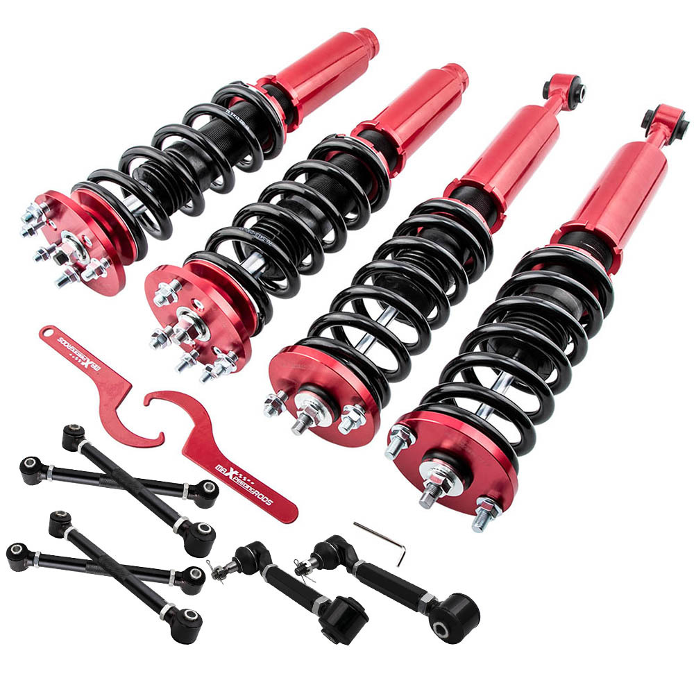 Coilovers ShocksRear Upper Lower Camber Arms Kit compatible for Honda Accord 2003-2007