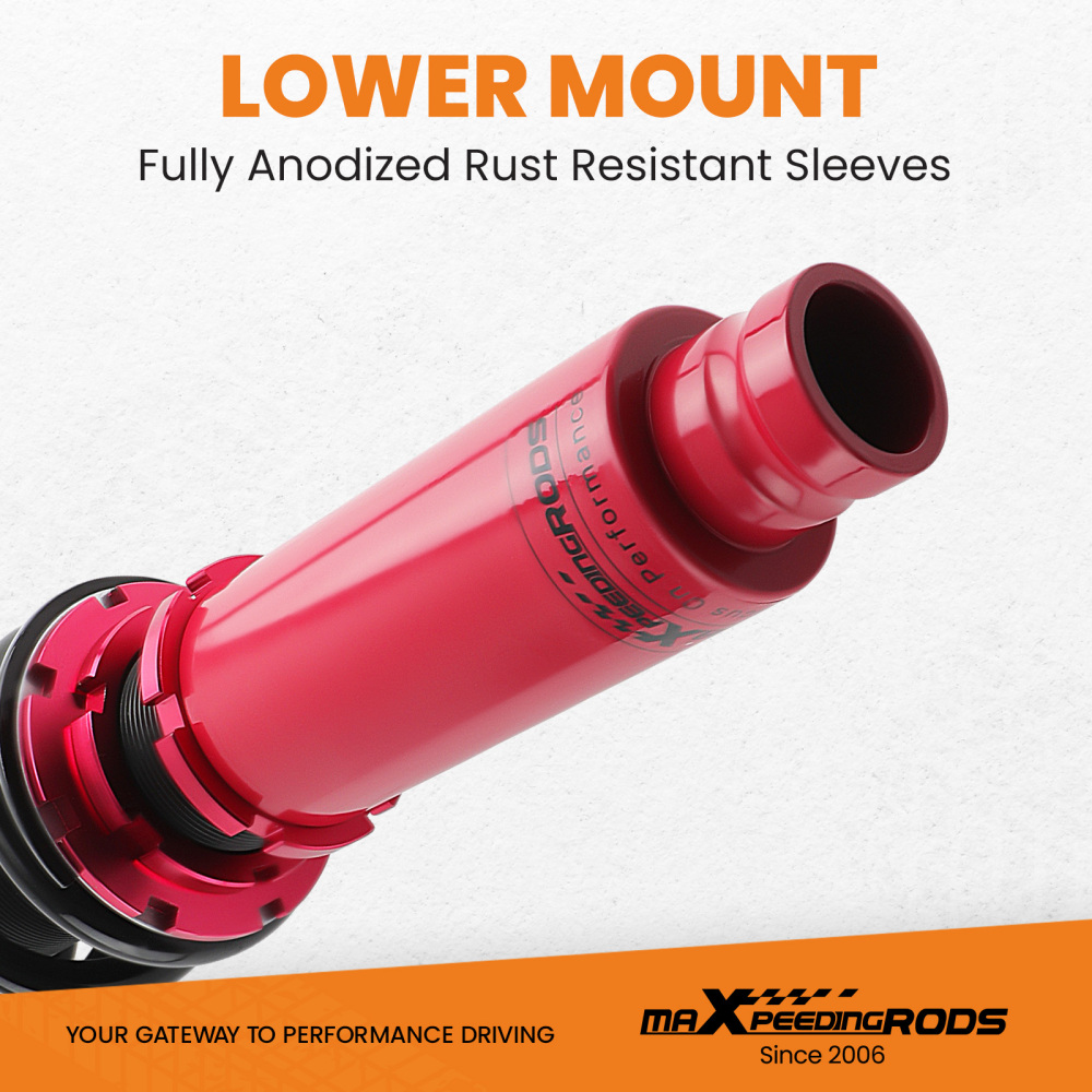 Front Rear COILOVER KITSHOCK ABSORBERFOR compatible for HONDA ACCORD 03-07 TWIN TUBE lowering kit