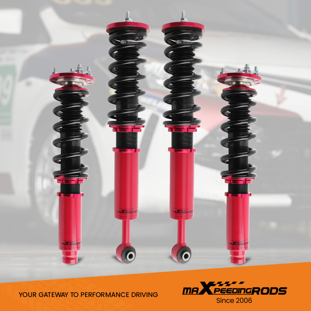 Front Rear COILOVER KITSHOCK ABSORBERFOR compatible for HONDA ACCORD 03-07 TWIN TUBE lowering kit