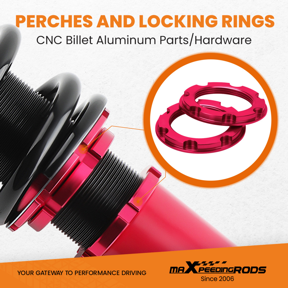 Front Rear COILOVER KITSHOCK ABSORBERFOR compatible for HONDA ACCORD 03-07 TWIN TUBE lowering kit