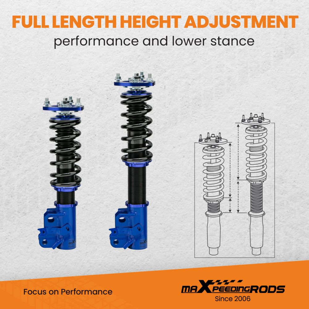 Coilovers Shock Strut Kits compatible for Honda Civic 2006-2011 FA5 FG2 FG1 Coil Lowering Kit