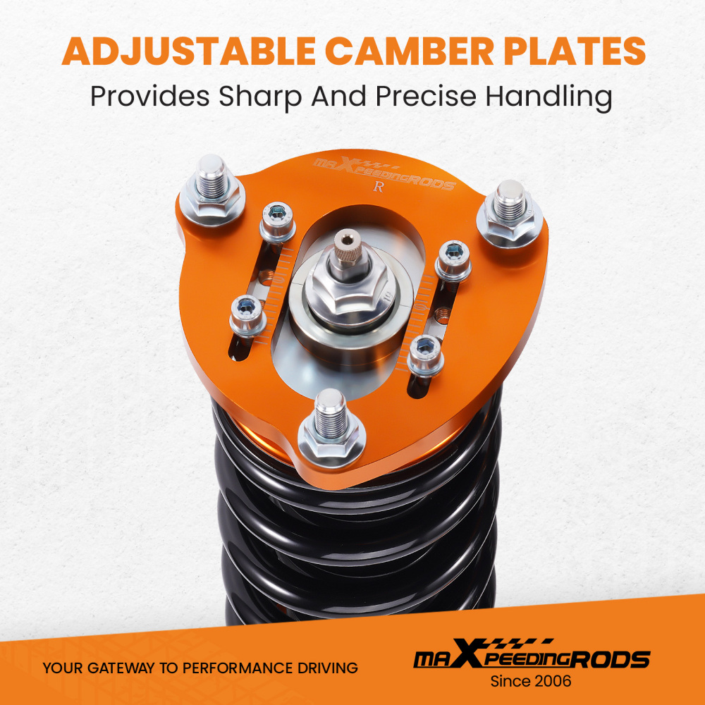 Compatible for HONDA CIVIC VIII 2-door coupe (FG1/FG2) 2006-2011 4pcs 24 Damper Adjustable Suspension Coilovers Shock Absorber kits Lowering Kit