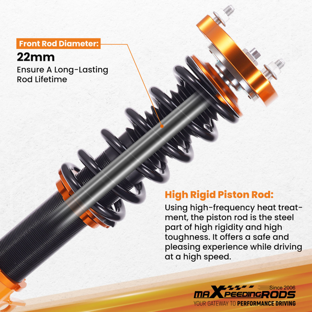 4pcs Kit ammortizzatori per auto Anteriore e Posteriore compatibile per Honda Acura CSX 2006-2011 Lowering Kit