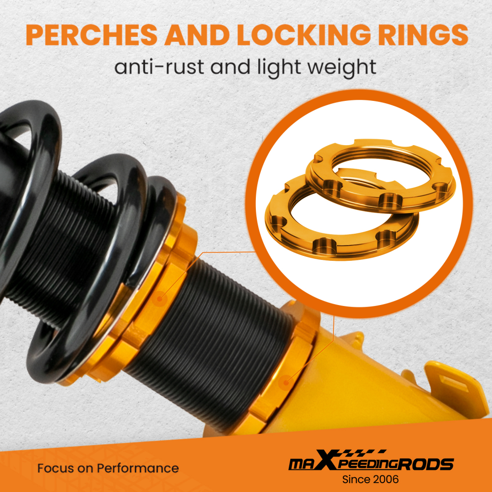 4pcs Adjust Height Coilovers Suspension Kits Shock Absorber compatible for Honda CIVIC 2006-2011 Lowering Kit