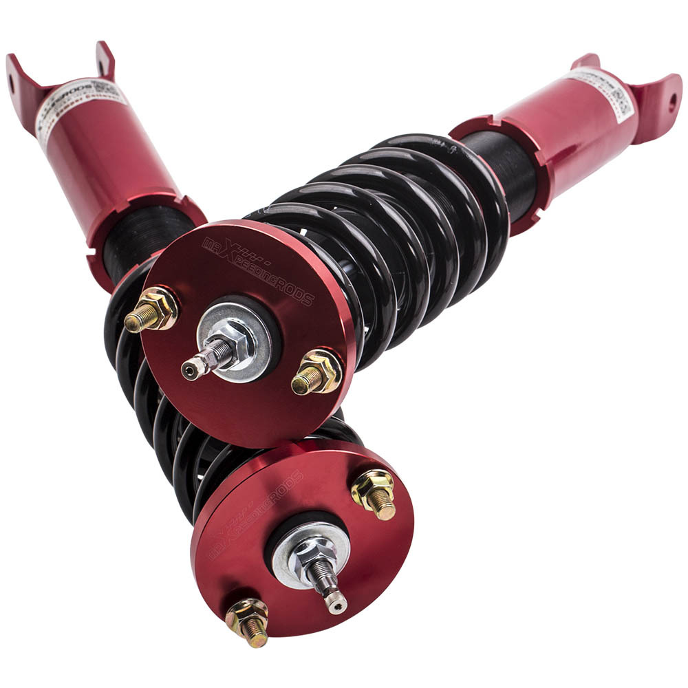 Racing CoiloverCompatible compatible for Honda Accord VIII LX,SE,LX-P coupe CS1(north American only) 2008-2012 Adj.Damper Red Shocks lowering kit