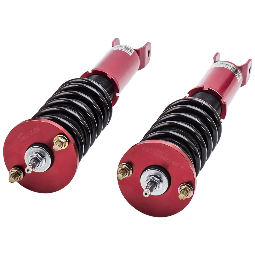 Racing CoiloverCompatible compatible for Honda Accord VIII LX,SE,LX-P coupe CS1(north American only) 2008-2012 Adj.Damper Red Shocks lowering kit