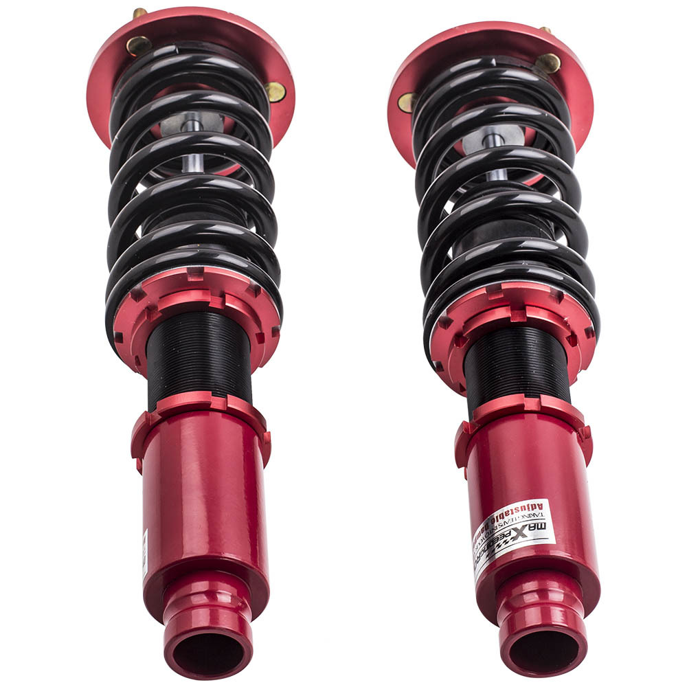 Racing CoiloverCompatible compatible for Honda Accord VIII LX,SE,LX-P coupe CS1(north American only) 2008-2012 Adj.Damper Red Shocks lowering kit