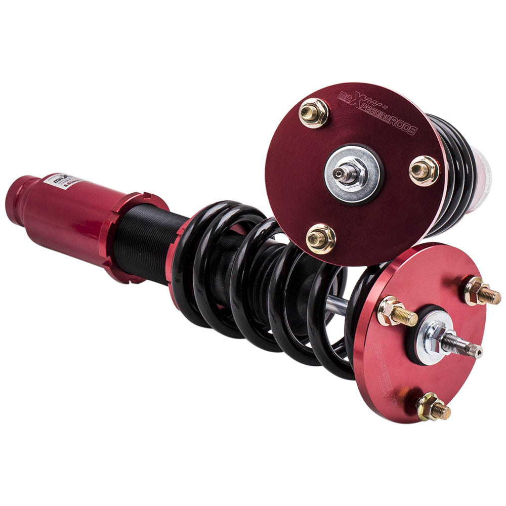 Racing CoiloverCompatible compatible for Honda Accord VIII LX,SE,LX-P coupe CS1(north American only) 2008-2012 Adj.Damper Red Shocks lowering kit