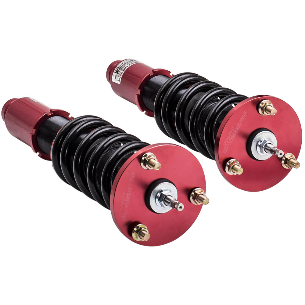 Racing CoiloverCompatible compatible for Honda Accord VIII LX,SE,LX-P coupe CS1(north American only) 2008-2012 Adj.Damper Red Shocks lowering kit