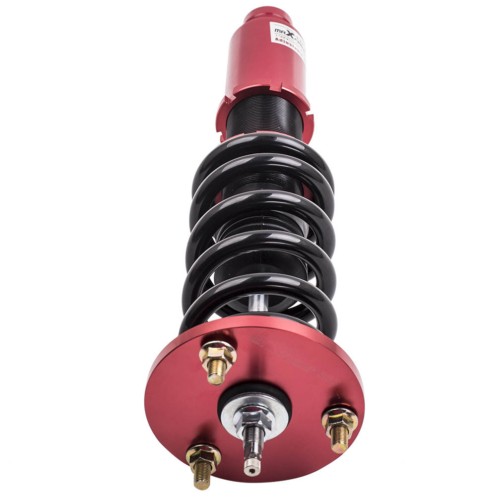 Racing CoiloverCompatible compatible for Honda Accord VIII LX,SE,LX-P coupe CS1(north American only) 2008-2012 Adj.Damper Red Shocks lowering kit