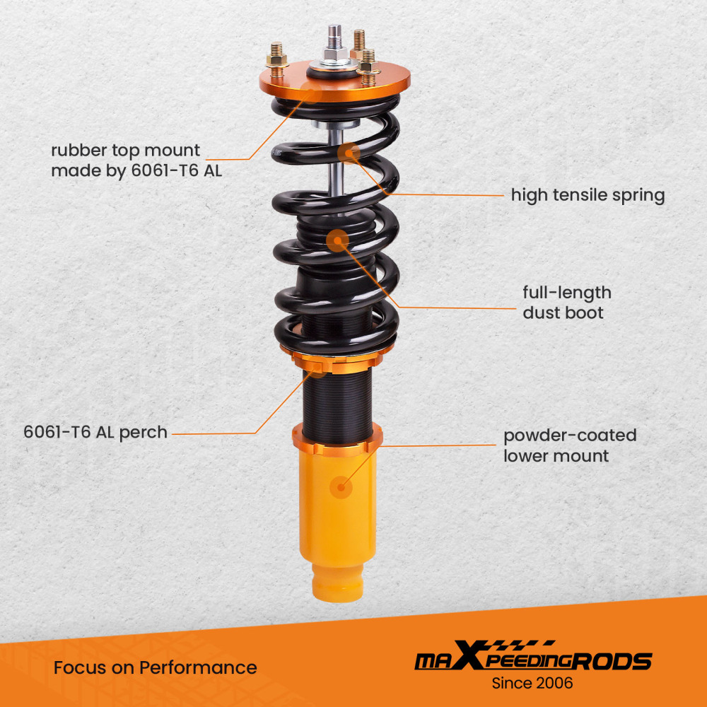 Ammortizzatore regolabile in altezza Ammortizzatore compatibile per Honda Accord Lowering Kit