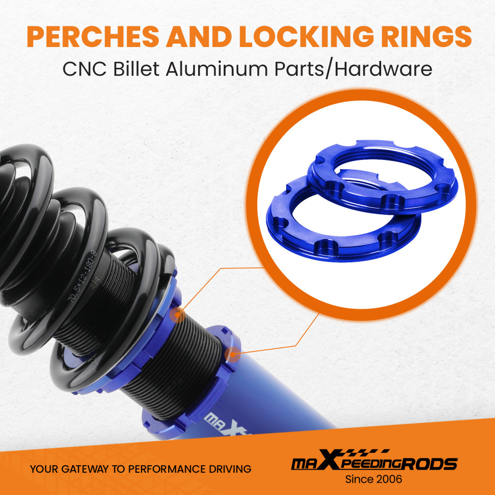 Compatible for Honda Civic Integra CRX 1992-2000 Height Adjustable Coilover Suspension Kit Lowering Kit