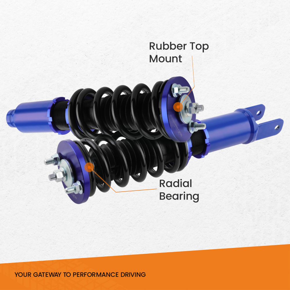 Kit Assetto a Ghiera Ammortizzatori compatibile per Honda Civic 5 6 EG EH EJ EK EM 1992-2000