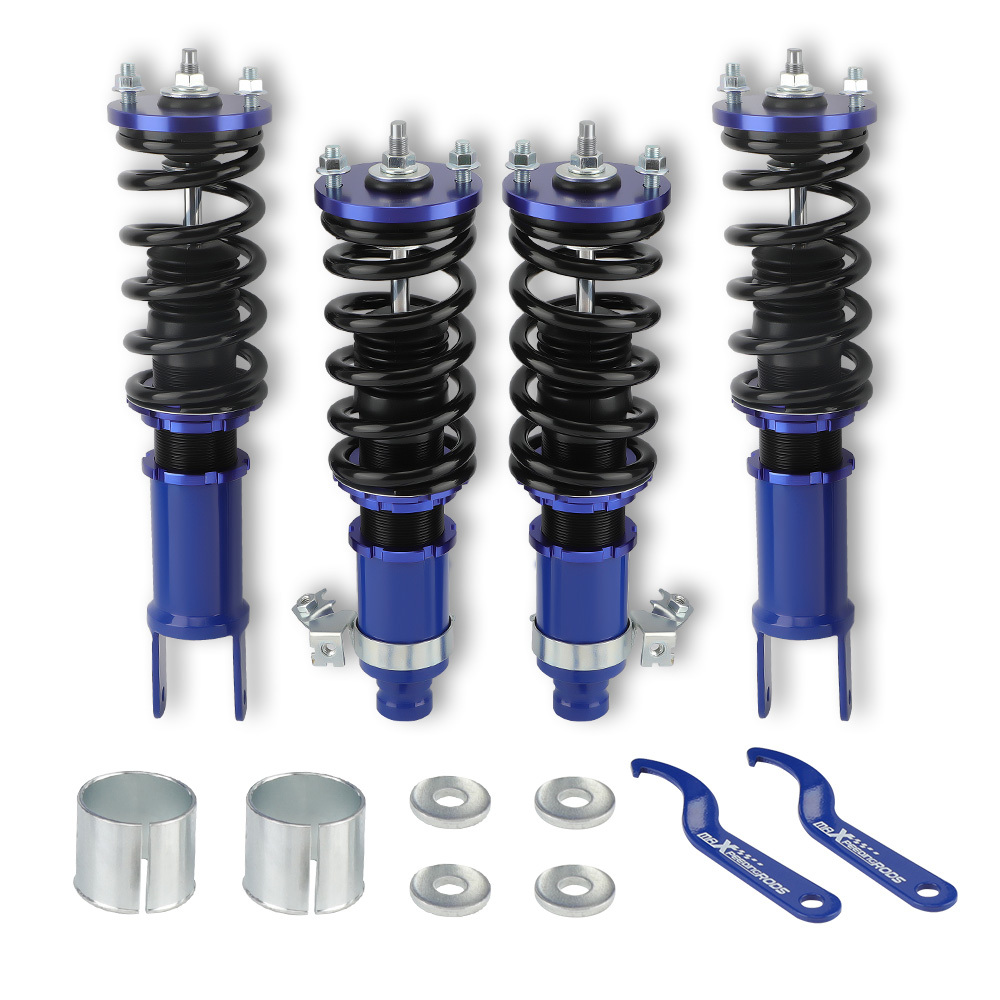 Compatible for Honda Civic 1988-1991 Maxpeedingrods Shock Absorbers Front and Rear Coilover Suspension Kit lowering kit