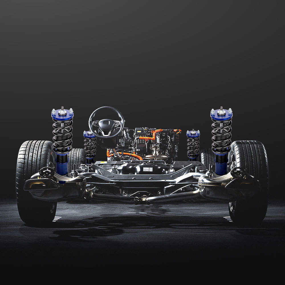 Compatible for Honda Civic 1988-1991 Maxpeedingrods Shock Absorbers Front and Rear Coilover Suspension Kit lowering kit