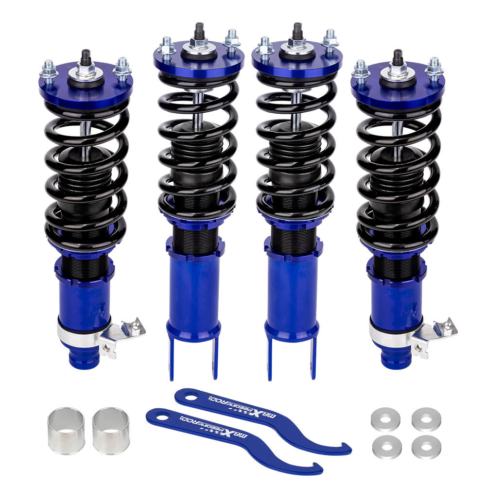 Compatible for Honda Civic 1988-1991 Maxpeedingrods Shock Absorbers Front and Rear Coilover Suspension Kit lowering kit