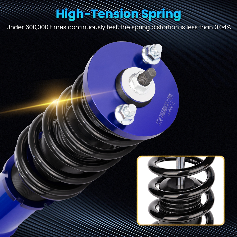 Compatible for Honda Civic 1988-1991 Maxpeedingrods Shock Absorbers Front and Rear Coilover Suspension Kit lowering kit