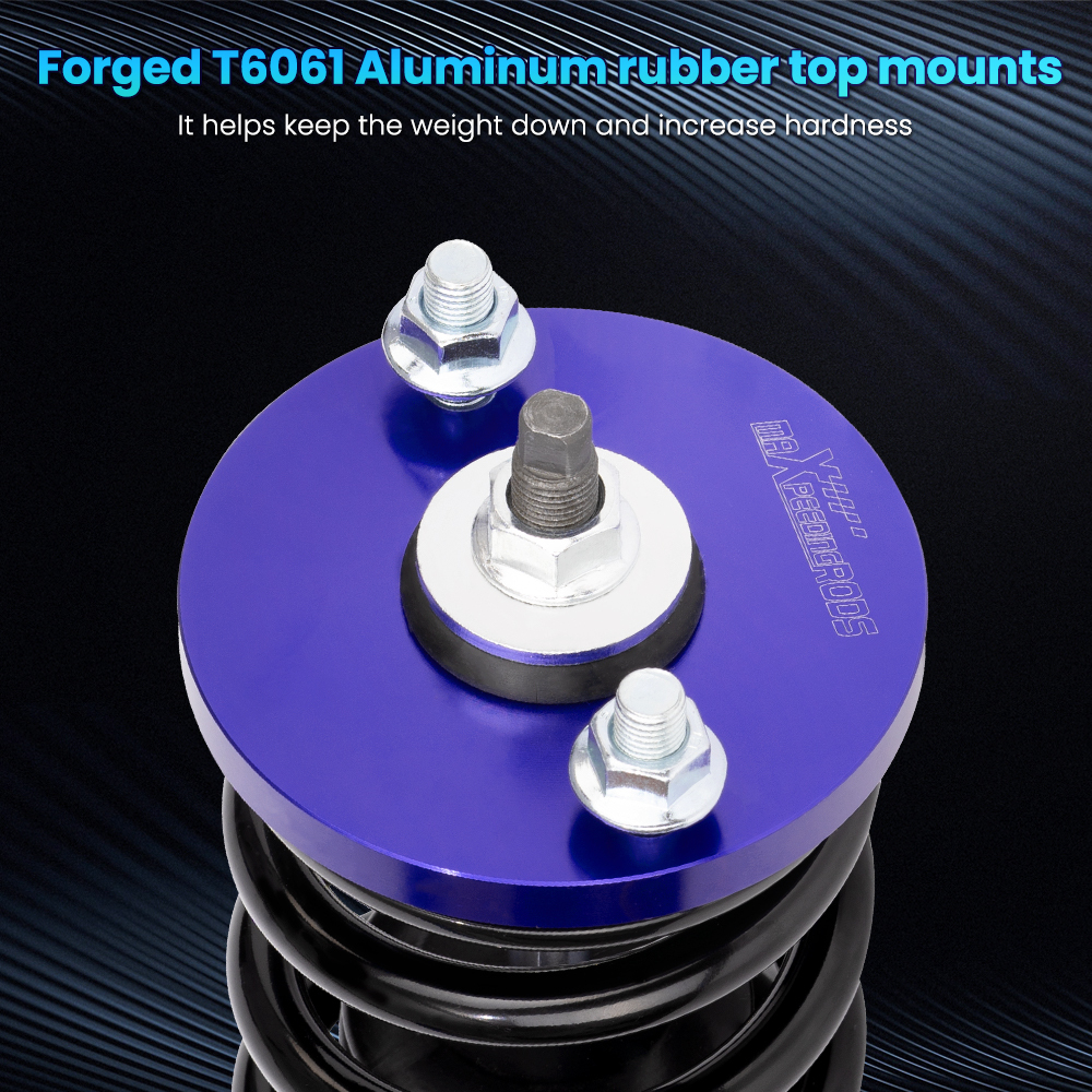 Compatible for Honda Civic 1988-1991 Maxpeedingrods Shock Absorbers Front and Rear Coilover Suspension Kit lowering kit