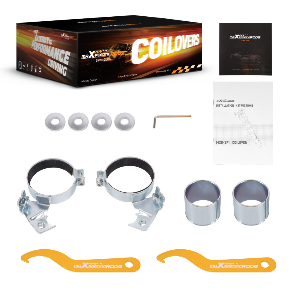 Kit Assetto a Ghiera Ammortizzatori compatibile per Honda Civic EC ED EE EF 1988-1991 CR-X