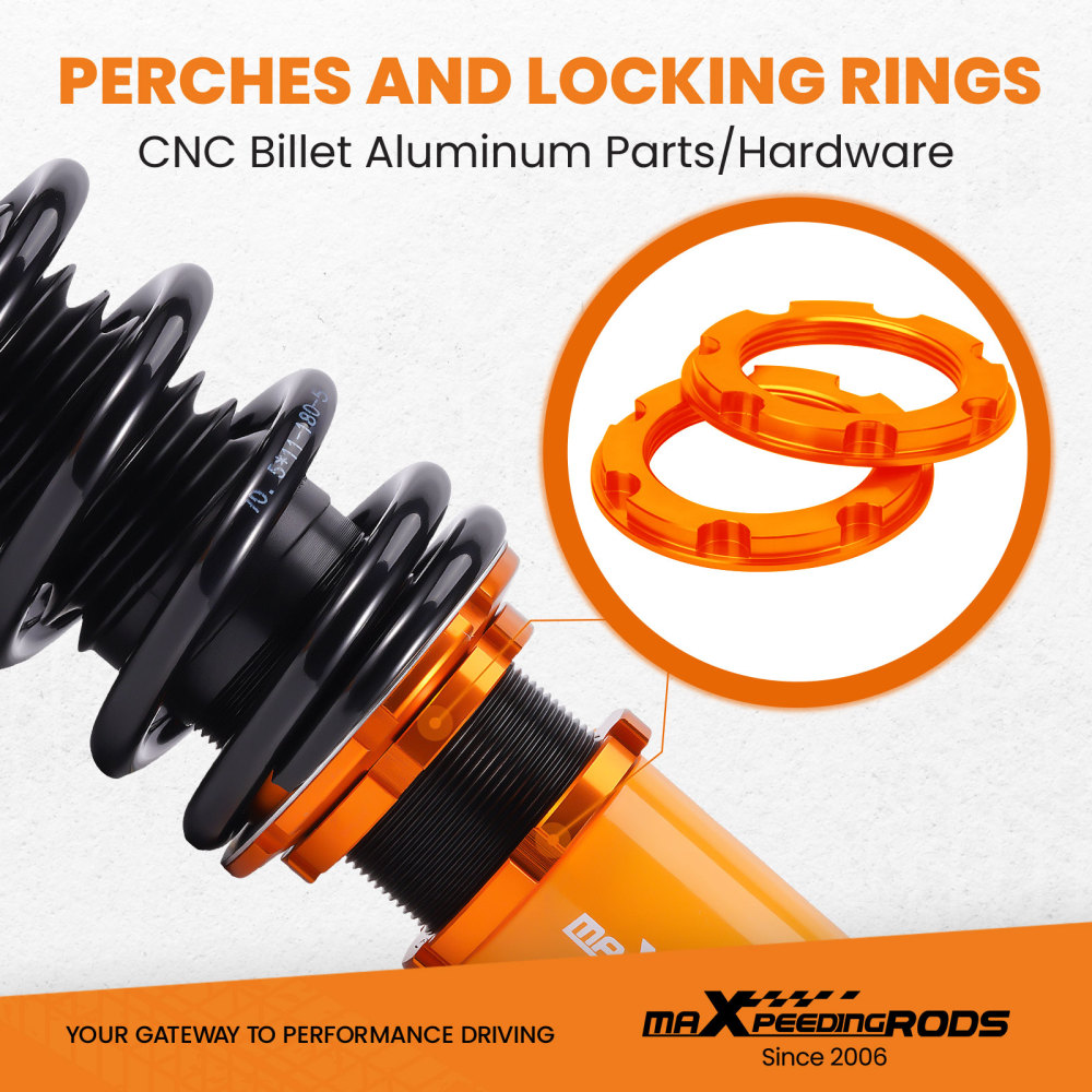 Compatible for Honda Civic / CRX 1988-1991 EE EF EC 4pcs 24 Damper Adjustable Suspension Coilovers Shock Absorber kits Lowering Kit