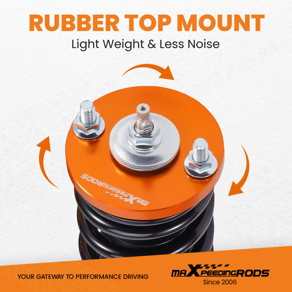 Compatible for Honda Civic / CRX 1988-1991 EE EF EC 4pcs 24 Damper Adjustable Suspension Coilovers Shock Absorber kits Lowering Kit