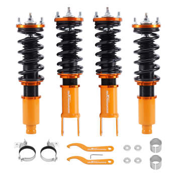 Compatible for Honda Civic 1988-2000 Height And Damper Adjustable Coilover Suspension Kit Lowering Kit