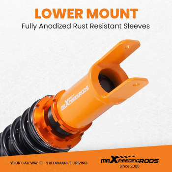 Compatible for Honda Civic 1988-2000 Height And Damper Adjustable Coilover Suspension Kit Lowering Kit