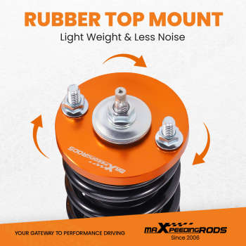 Compatible for Honda Civic 1988-2000 Height And Damper Adjustable Coilover Suspension Kit Lowering Kit