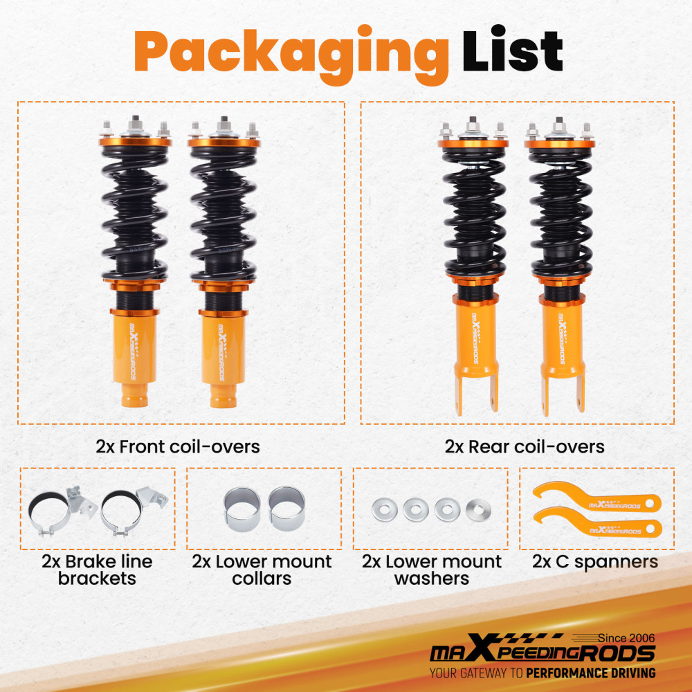 Coilover Suspension Kit compatible for Honda Civic EK 1996-2000 EJ EG EH EE EF EC 1988-1991