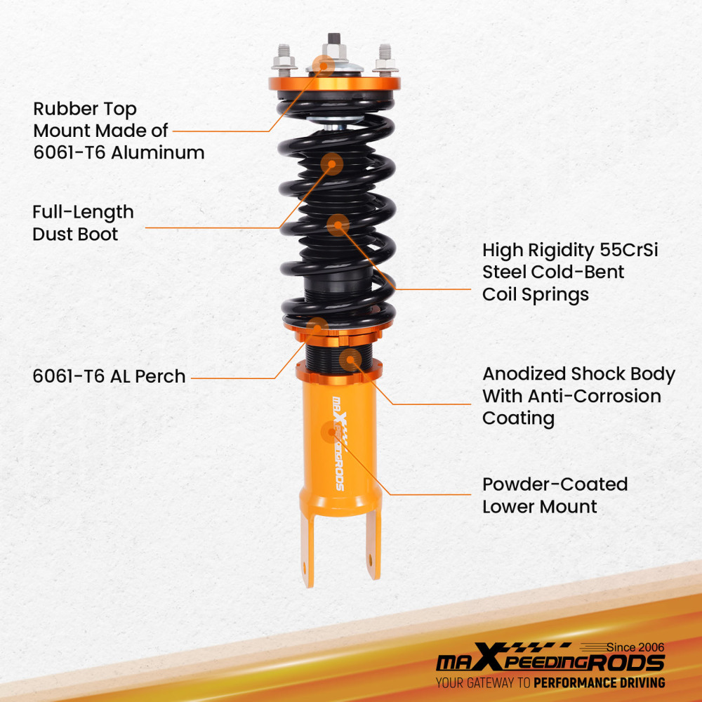 Coilover Suspension Kit compatible for Honda Civic EK 1996-2000 EJ EG EH EE EF EC 1988-1991