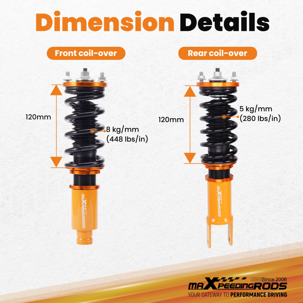 Coilover Suspension Kit compatible for Honda Civic EK 1996-2000 EJ EG EH EE EF EC 1988-1991