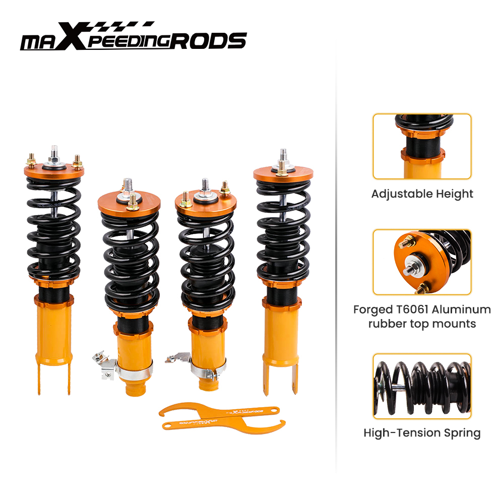 Maxpeedingrods Full Coilover Suspension Lowering Kits compatible for Honda Civic compatible for Acura Integra