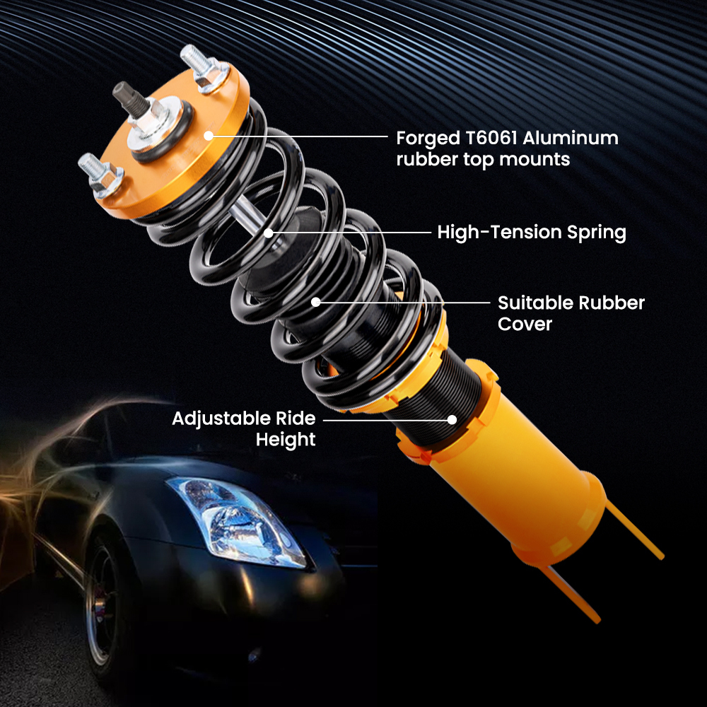 Coilovers + Control Arms compatible for Honda Civic EJ EK EM EJ5 1996-2000 Rear fork type