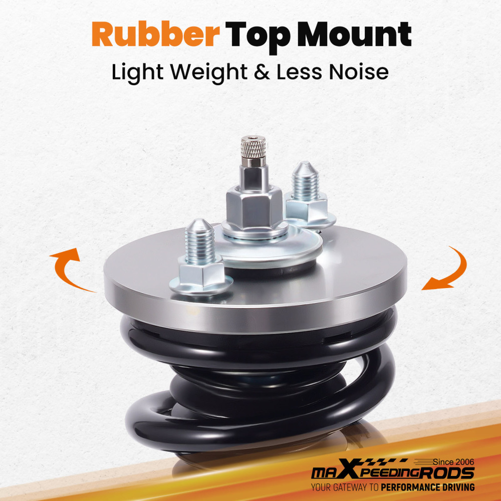 Maxpeedingrods Tuning Full Coilovers Kit Suspensions Shocks Damper Adjustable compatible for Honda Civic 1988-1991 EC ED EE EF lowering kit