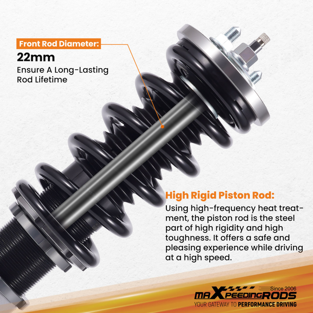 Compatible for Honda Civic CRX Integra 1988-1991 Height And Damper Adjustable Coilover Suspension Kit Lowering Kit