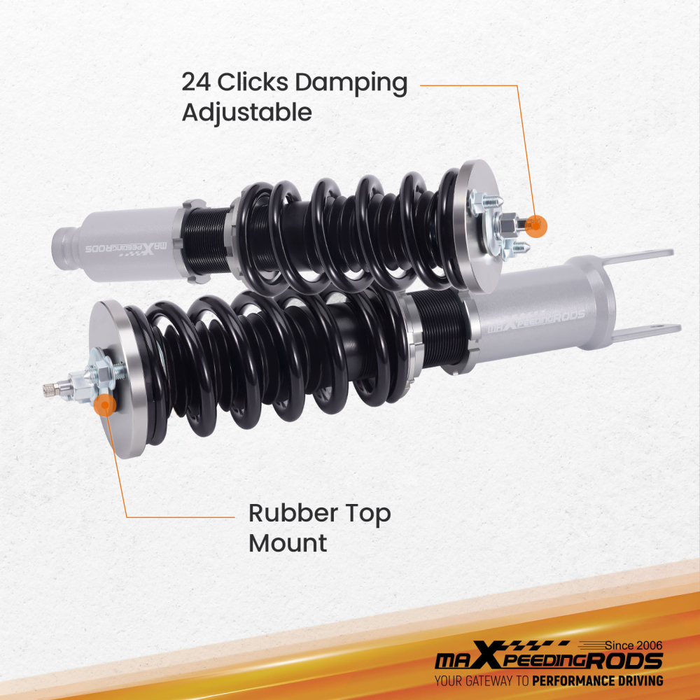 Compatible for Honda Civic CRX Integra 1988-1991 Height And Damper Adjustable Coilover Suspension Kit Lowering Kit