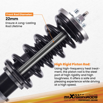 Compatible for Honda Civic CRX Integra 1988-1991 Height And Damper Adjustable Coilover Suspension Kit Lowering Kit