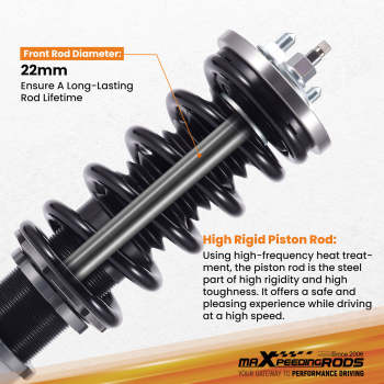 Compatible for Honda Civic CRX Integra 1988-1991 Height And Damper Adjustable Coilover Suspension Kit Lowering Kit