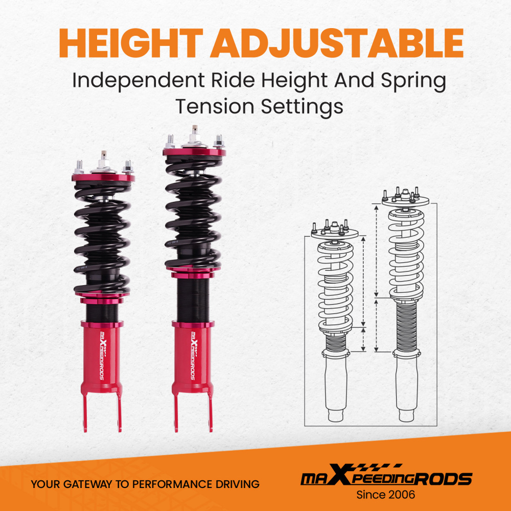Coilovers + Control Arms compatible for Honda Civic EJ EK EM EJ5 1996-2000 Rear fork type