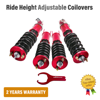 Maxpeedingrods Suspension Kits Adjustable Height Coil Strut Coilovers compatible for Honda CR-X del Sol 1992-1995 lowering kit